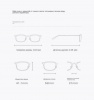 Компьютерные очки Xiaomi Mijia Anti-blue light glasses HMJ03RM Серый / Grey