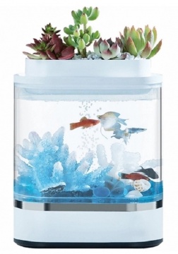 Аквариум xiaomi geometry mini lazy fish tank usb hf jhyg005 обзор