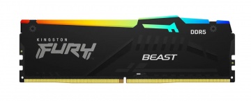 DDR5 DIMM 32 Гб, Kingston FURY Beast Black RGB (KF556C40BBA-32)