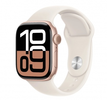 Смарт часы Apple Watch Series 10 42mm Rose Gold Aluminum Case Sport Band (S/M)