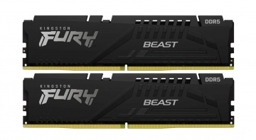 DDR5 DIMM 32 Гб, Kingston FURY Beast Black (KF556C36BBEK2-32)